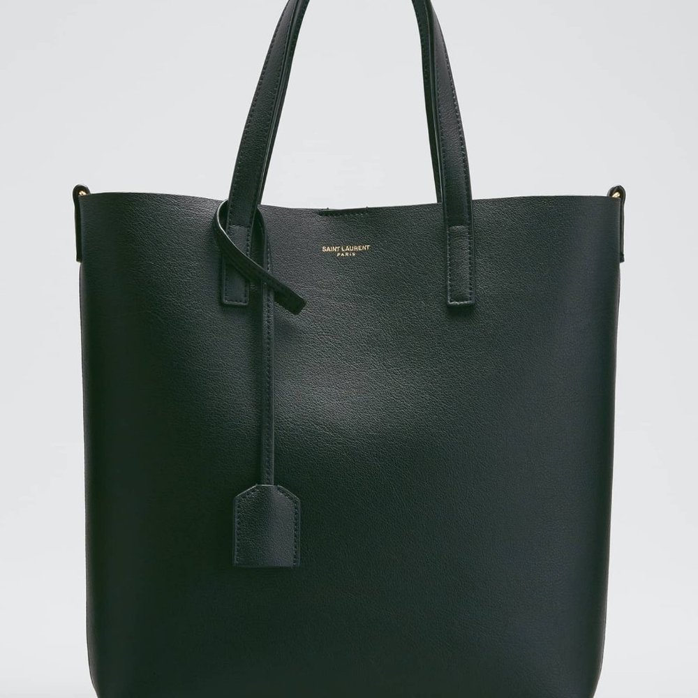 YSL North South shopping tote dark green  NWOT